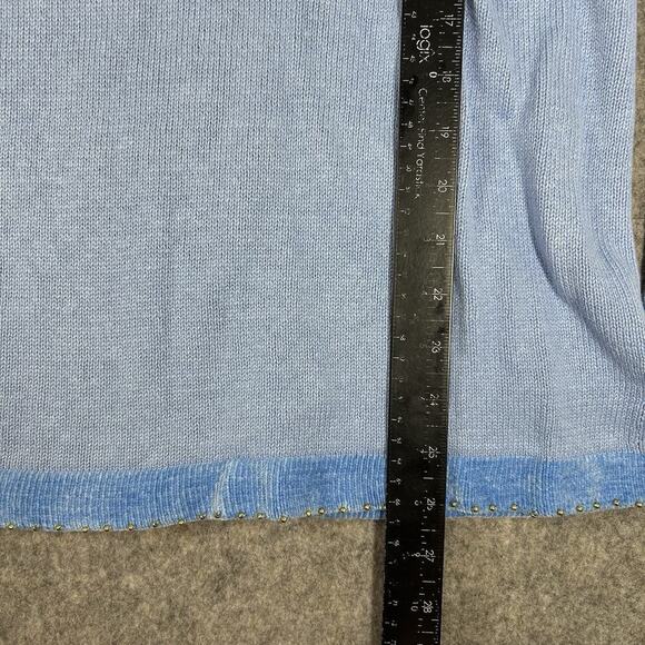 Quacker Factory Sweater Medium Sequin Pumpkin Spider Jack O Lantern Halloween - Picture 5 of 8